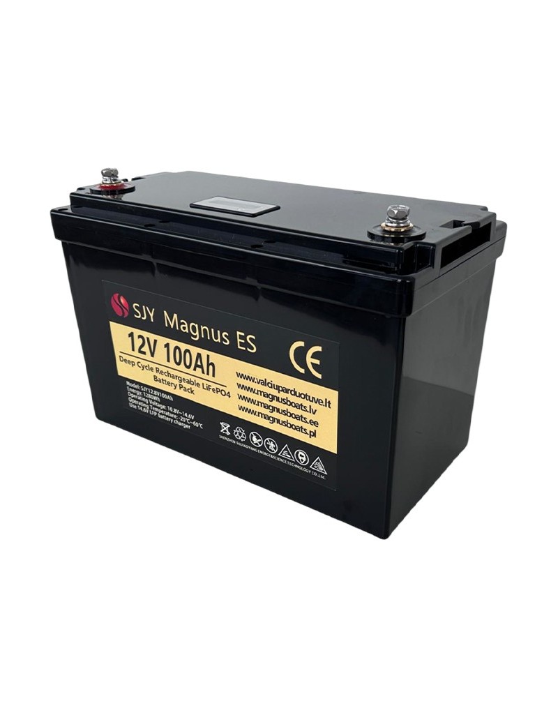 LiFePO4 SJY (12.8V, 100Ah) + зарядное устройство 10A