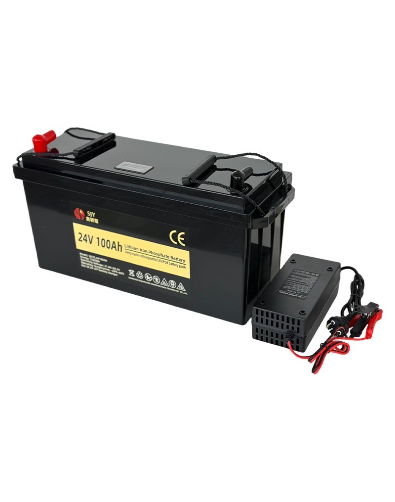 LiFePO4 SJY (25.6V, 100Ah) + зарядное устройство 10A