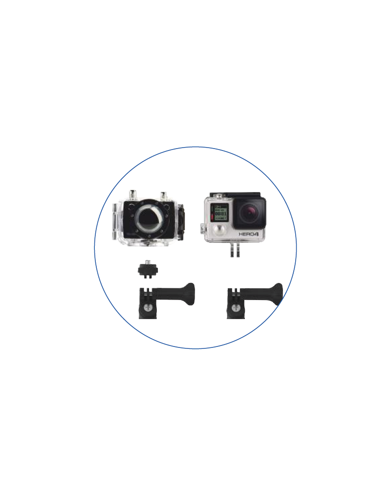 Borika action camera holder with extension